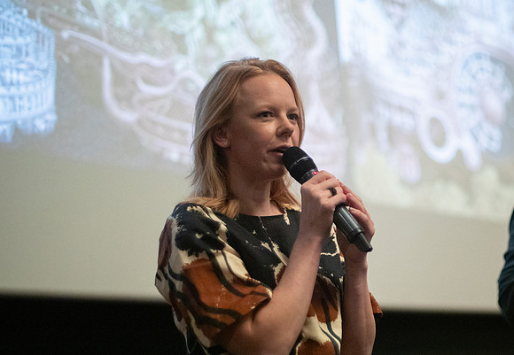 Actress Alma Pöysti at the Fallen Leaves screening at Helsinki International Film Festival 2023